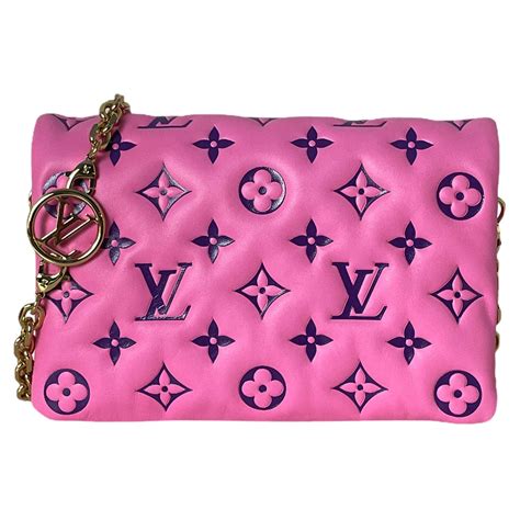 louis vuitton pink and purple bag.